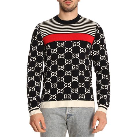 gucci jumpers men|Gucci cardigan sweaters for men.